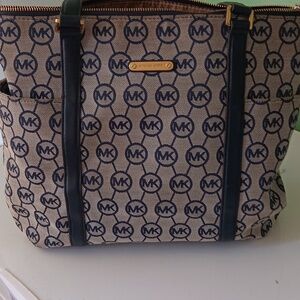 Micheal Kors Navy Blue Tote